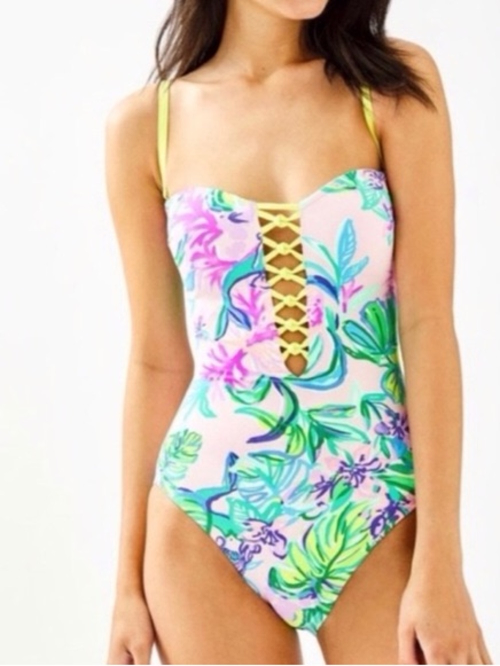 Lilly Pulitzer Jules “ Mermaid in the Shade” One-Piece Swimsuit Size 8